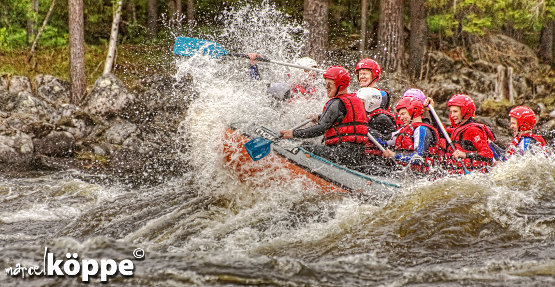 Rafting auf dem Vindelälven