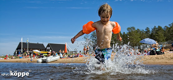 Baden im Fluss oder See