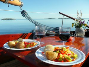 Dinner auf See