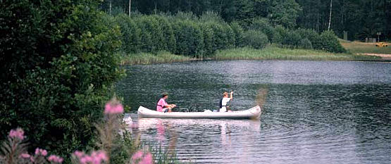 Kanu See in Schweden