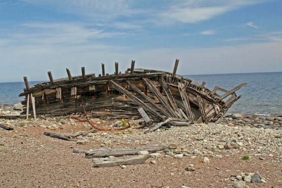 Wrack auf Öland